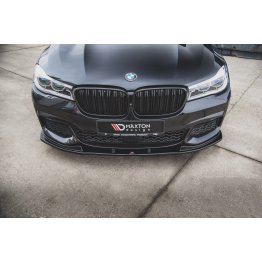 Накладка сплиттер на передний бампер на BMW 7 G11 M-Pack